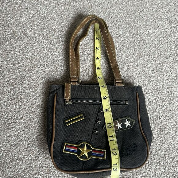 Vintage Y2K Guess Army Military Style Patch Mini Bag - Picture 6 of 6